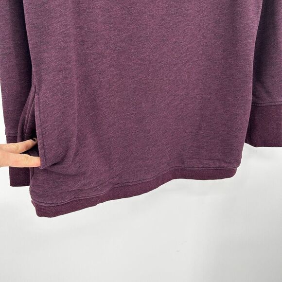 DULUTH TRADING CO Purple Ooh La Loop French Terry Hoodie Sweatshirt Size Medium - Picture 4 of 6